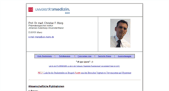 Desktop Screenshot of dr-christian-mang.de